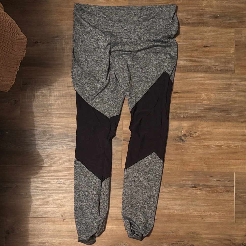 Gray and Black Leggings